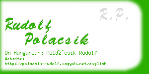 rudolf polacsik business card